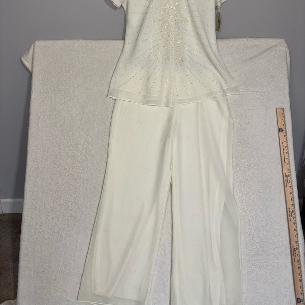 Nicolee Cream 3XL Polyester Top - Ivory Label Visible Mother of the bride/groom - Picture 2 of 16